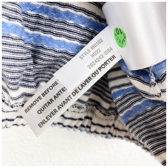 NWT Madewell Jacquard Keyhole Crop Top‎ in Stripe Size Small - Picture 13 of 13